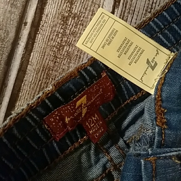 BNWT 7FAMK BABY GIRL JEANS - Picture 3 of 4